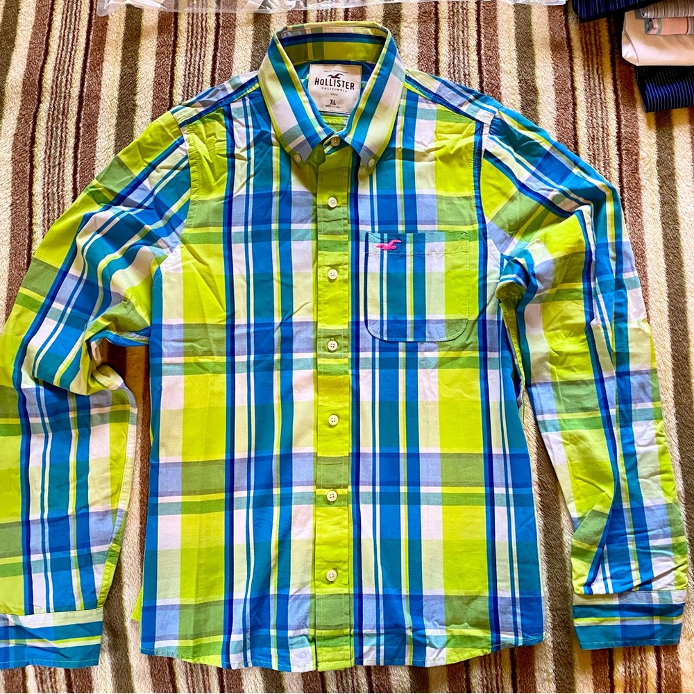 Vintage A&F Hollister dress shirt MINT‼️